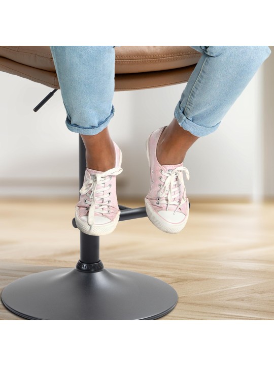 Barkruk Damar kunstleer, lichtbruin Barkruk Damar kunstleer, lichtbruin