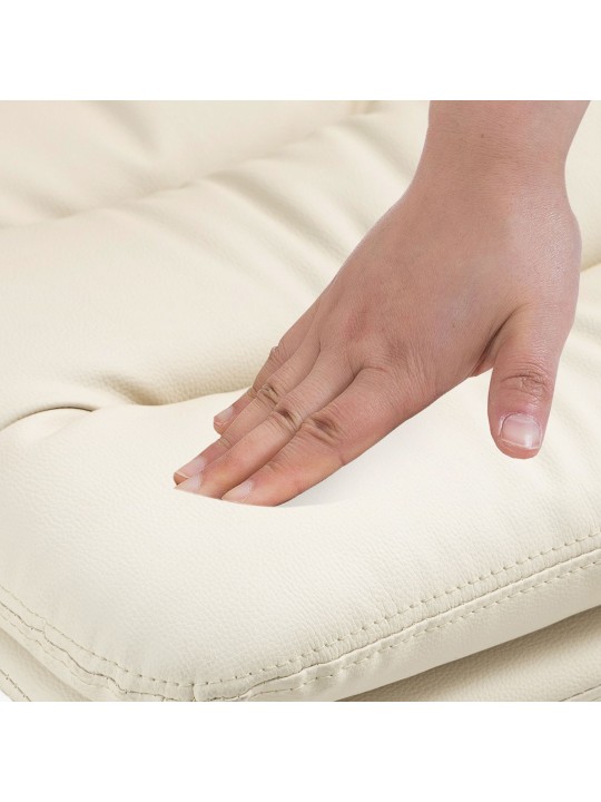 Barkruk Damar kunstleer chroom, crème Barkruk Damar kunstleer chroom, crème