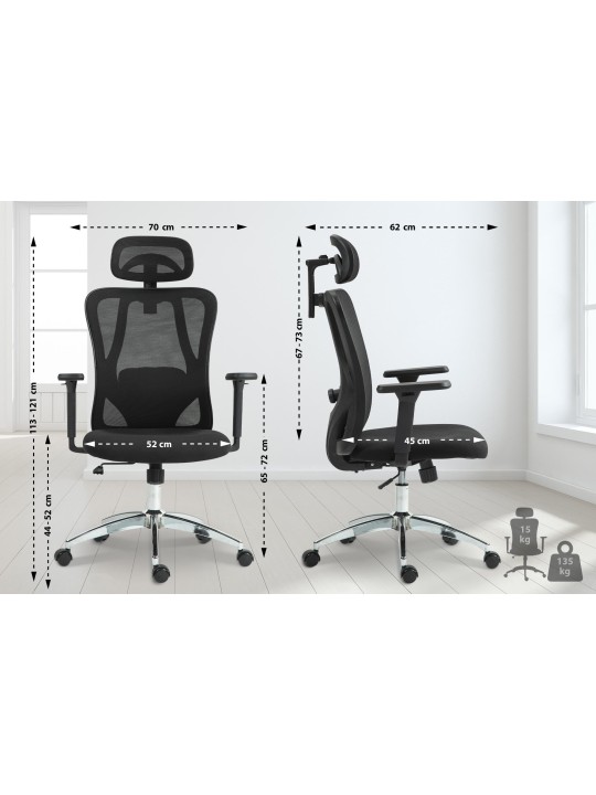 Bureaustoel Bryden, zwart