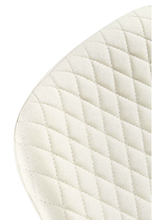 Set van 4 stoelen Giverny stof, crème