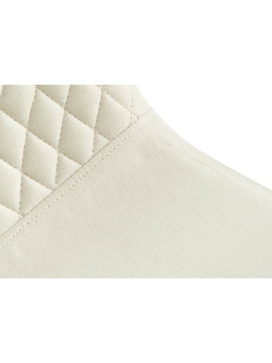 Set van 4 stoelen Giverny stof, crème