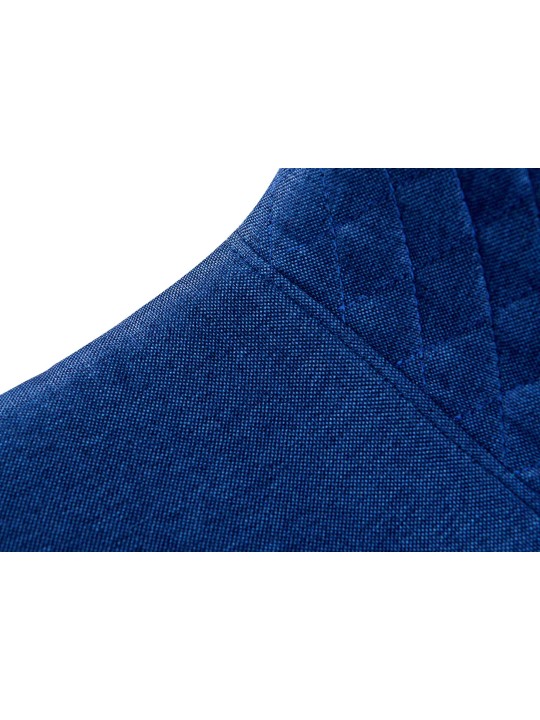 Set van 4 stoelen Giverny stof, blauw