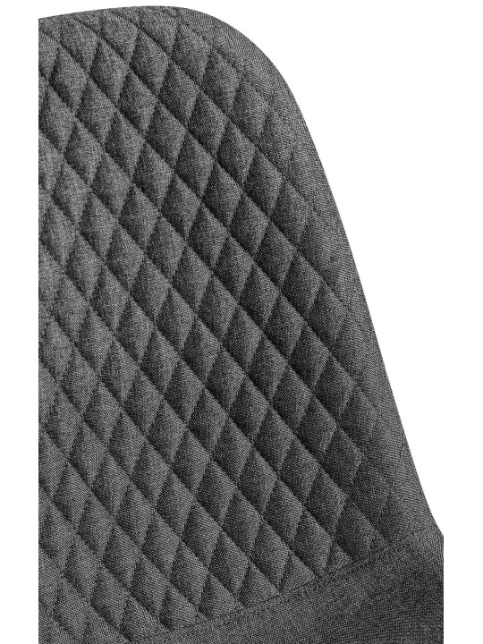 Set van 4 stoelen Giverny stof, donkergrijs