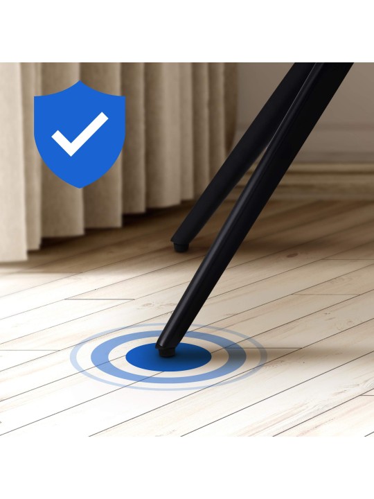 Merna fluwelen eetkamerstoel, bruin