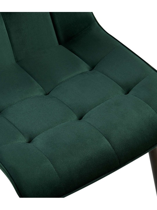 Gifford fluwelen eetkamerstoel, groen