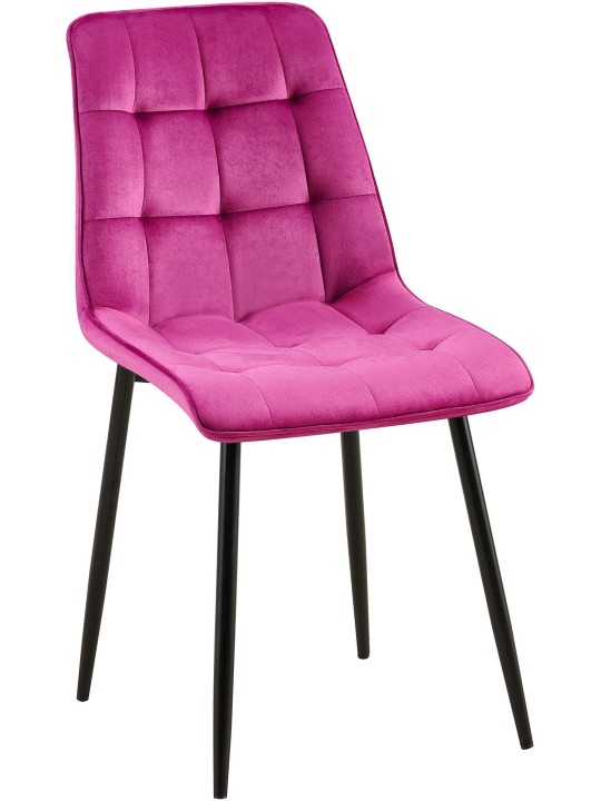 Gifford fluwelen eetkamerstoel, lila