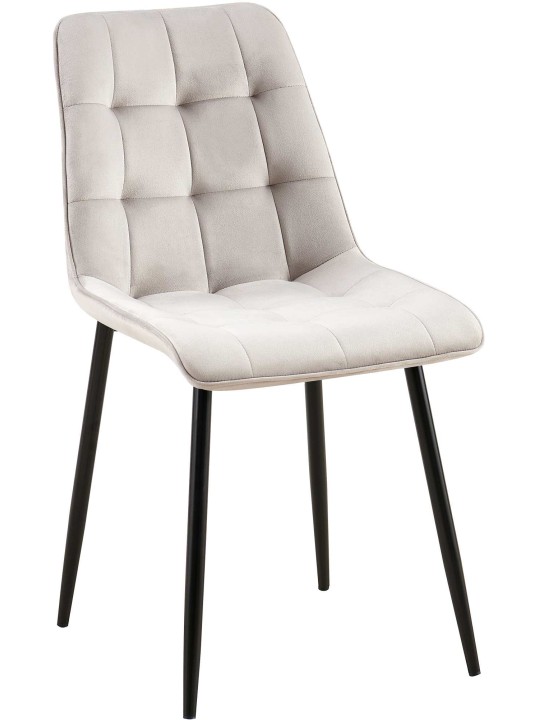 Gifford fluwelen eetkamerstoel, grijs