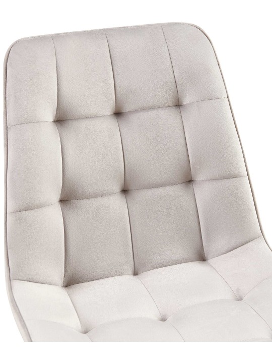 Gifford fluwelen eetkamerstoel, grijs