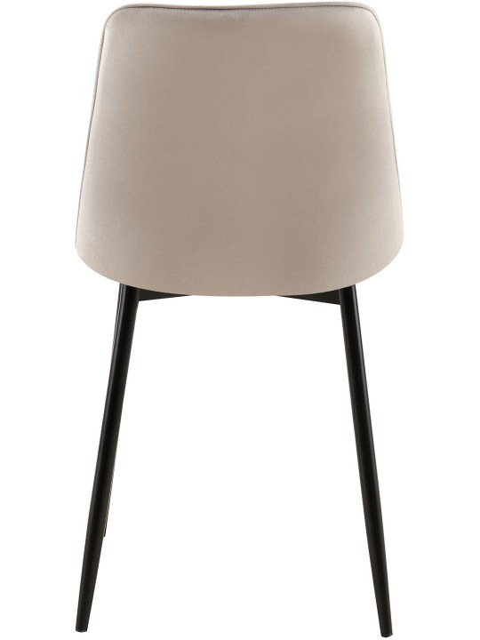 Gifford fluwelen eetkamerstoel, grijs