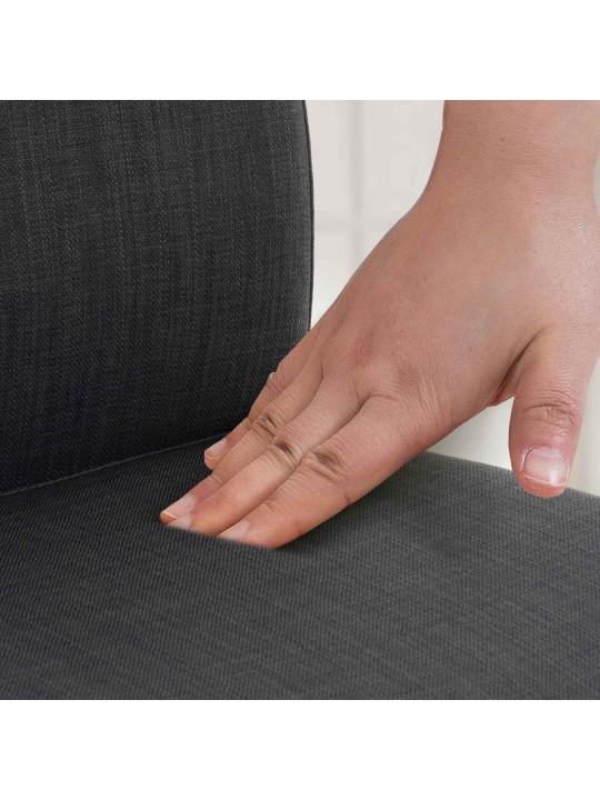 Barkruk Cadiz stof roestvrij staal, donkergrijs Barkruk Cadiz stof roestvrij staal, donkergrijs