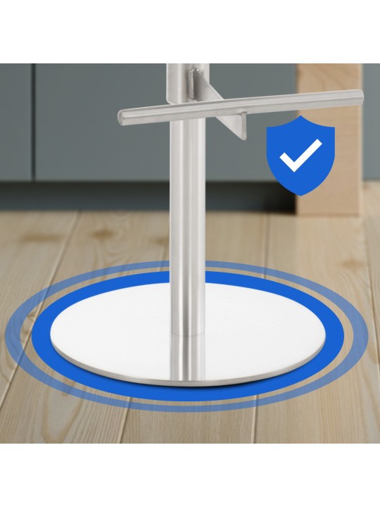 Barkruk Cadiz stof roestvrij staal, donkergrijs Barkruk Cadiz stof roestvrij staal, donkergrijs