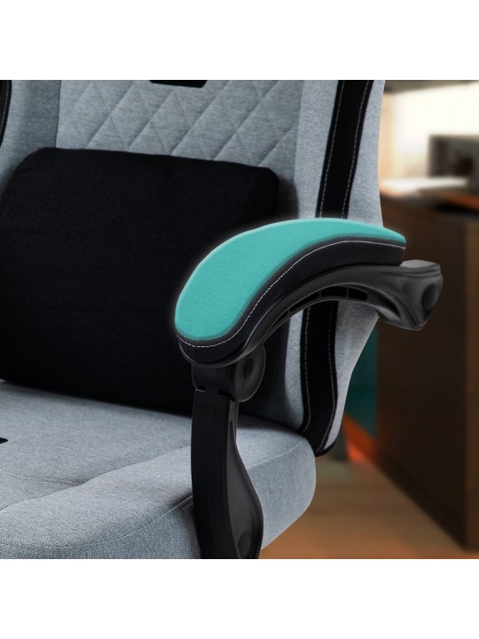 Bureaustoel Miltona stof, grijs/zwart