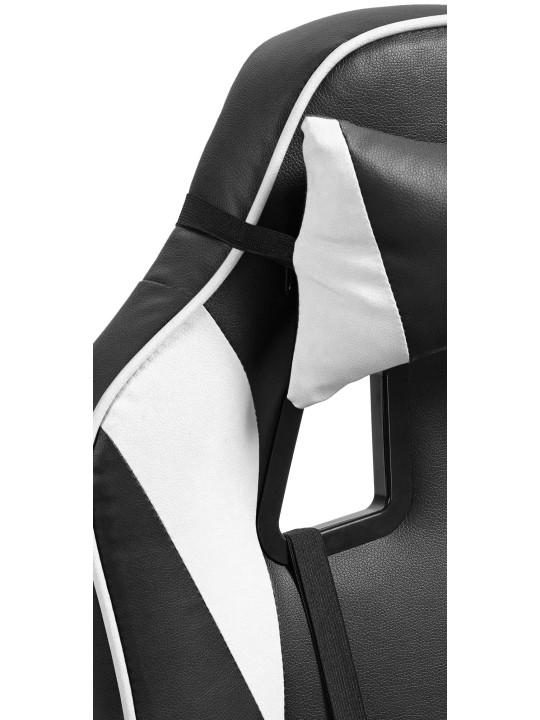 Bureaustoel Orkney kunstleer, zwart/wit