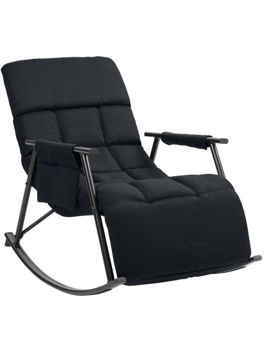 Schommelstoel Cathy stof, zwart Schommelstoel Cathy stof, zwart