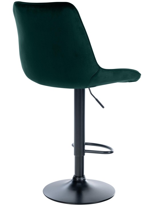 Set van 2 barkrukken Toni fluweel, groen