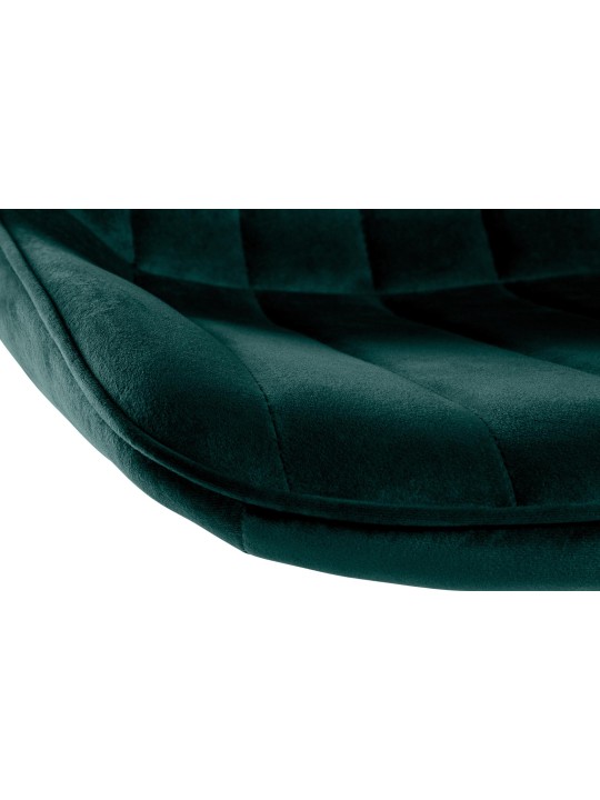 Set van 2 barkrukken Toni fluweel, groen