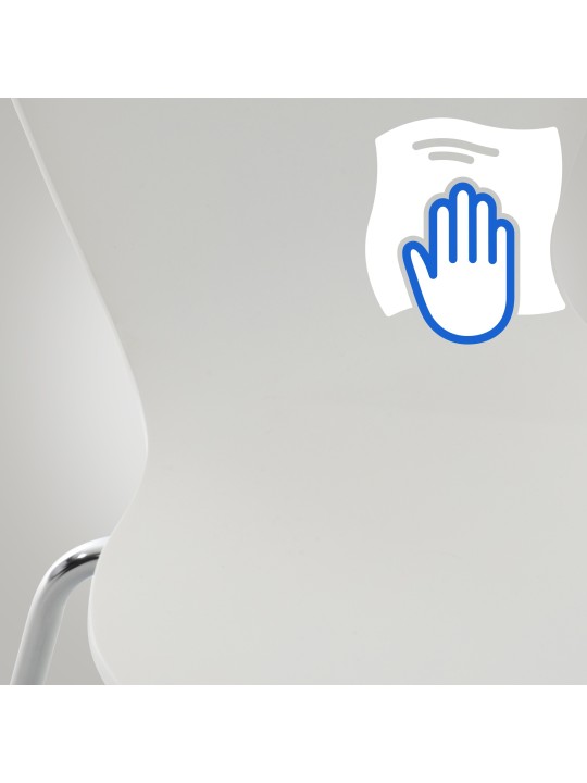 Set van 4 Calisto bezoekersstoelen, wit Set van 4 Calisto bezoekersstoelen, wit