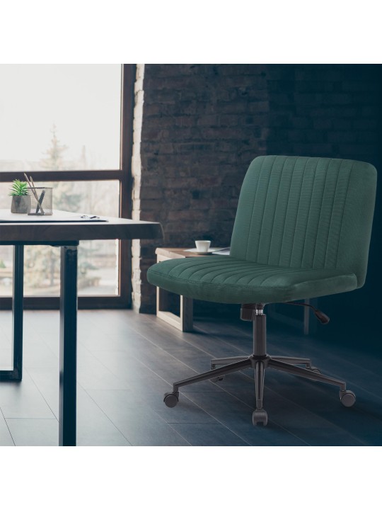 Bureaustoel Kingman fluweel, groen