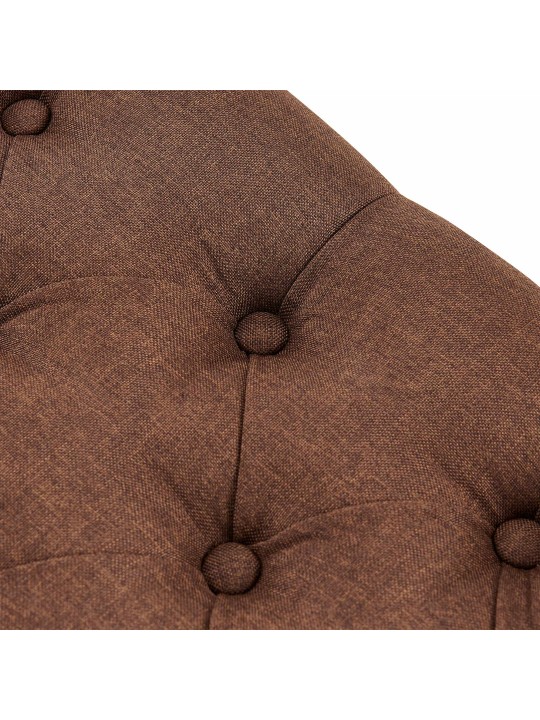 Bank Amun stof B100, bruin