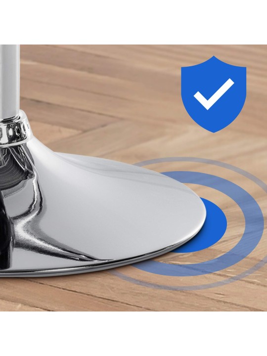 Barkruk Braga fluweel chroom, grijs Barkruk Braga fluweel chroom, grijs