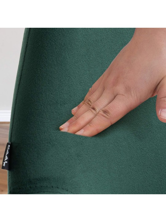 Barkruk Braga fluweel, donkergroen