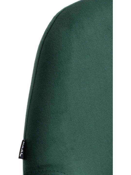 Set van 2 barkrukken Braga fluweel chroom, donkergroen