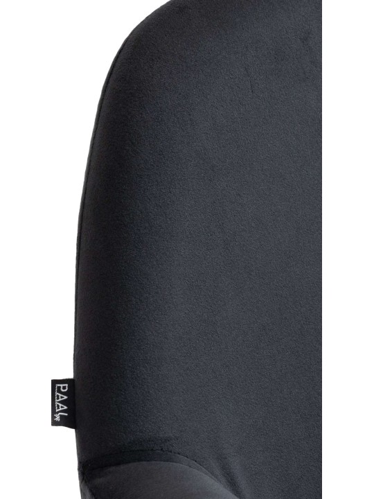 Set van 2 barkrukken Braga fluweel chroom, zwart Set van 2 barkrukken Braga fluweel chroom, zwart