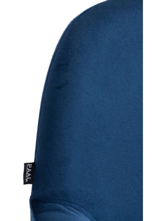 Set van 2 barkrukken Braga fluweel, blauw