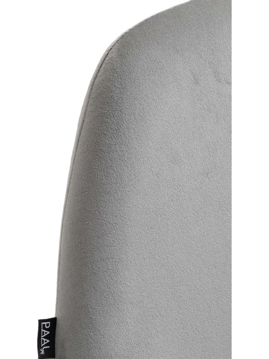 Set van 2 barkrukken Braga fluweel, grijs