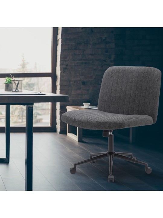 Bureaustoel Kingman stof, donkergrijs