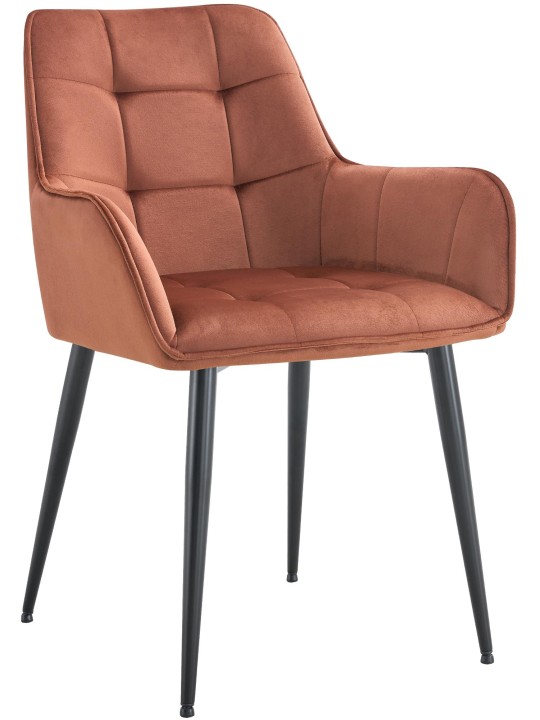 Ferndale fluwelen eetkamerstoel, bruin Ferndale fluwelen eetkamerstoel, bruin