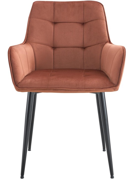 Ferndale fluwelen eetkamerstoel, bruin Ferndale fluwelen eetkamerstoel, bruin