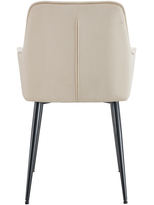 Ferndale fluwelen eetkamerstoel, crème Ferndale fluwelen eetkamerstoel, crème