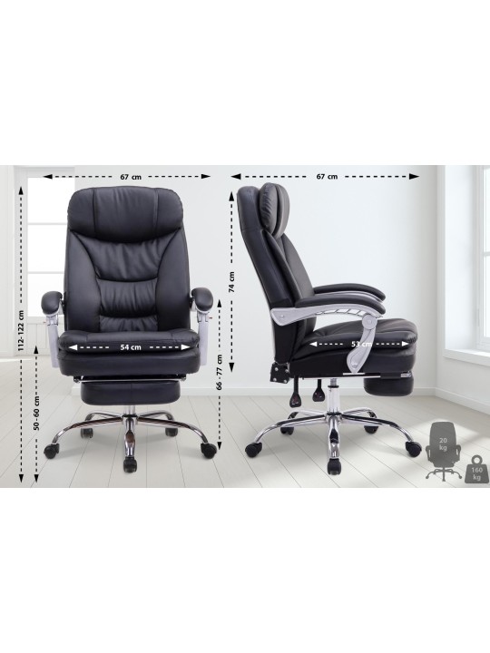 XL Troy bureaustoel, zwart