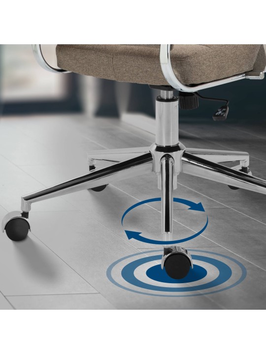 Bureaustoel Oakland stof, taupe