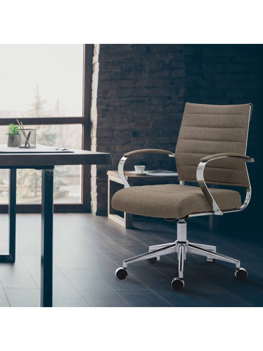 Bureaustoel Oakland stof, taupe