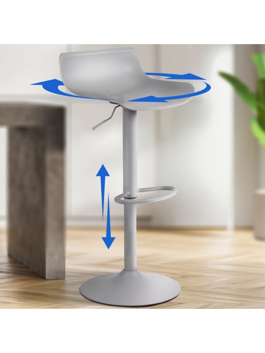 Barkruk Aveiro, grijs Barkruk Aveiro, grijs