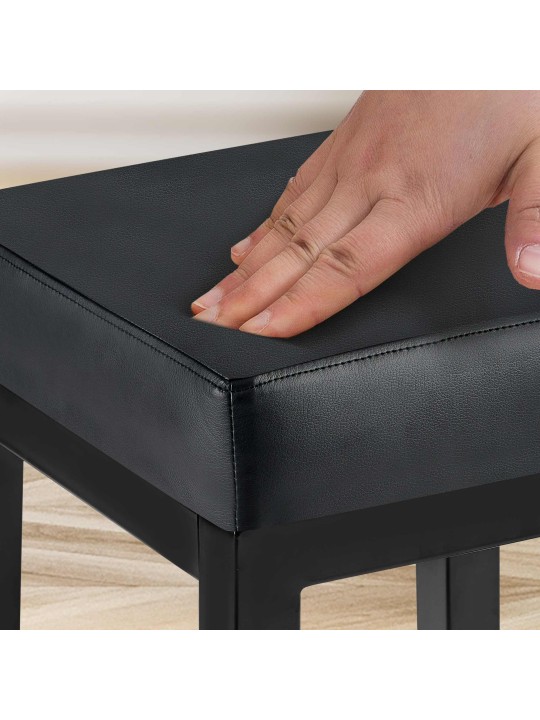 Barkruk Taylor B85 kunstleer, zwart