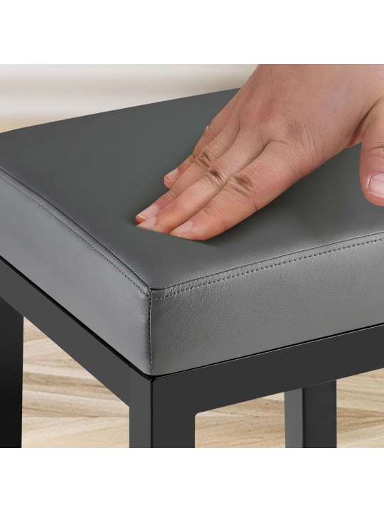 Barkruk Taylor B85 kunstleer, grijs