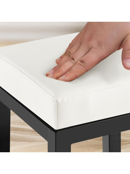 Barkruk Taylor B85 kunstleer, wit