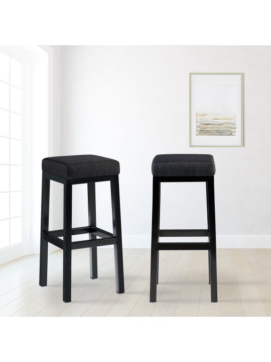 Barkruk Taylor B85 stof, donkergrijs