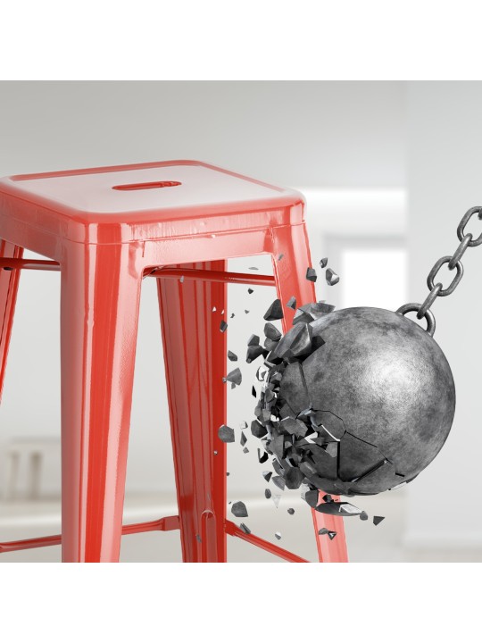 Barkruk Joshua, rood