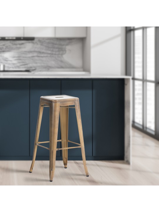 Set van 2 barkrukken Joshua, goud