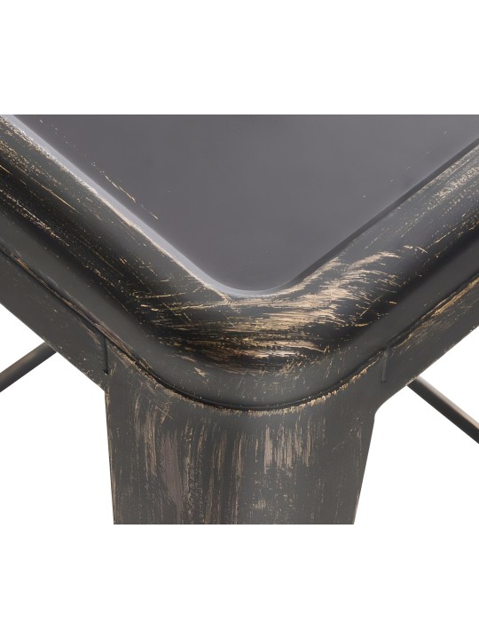 Set van 2 barkrukken Joshua, zwart-goud