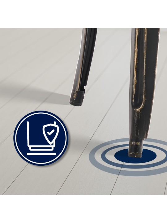 Set van 2 barkrukken Joshua, zwart-goud