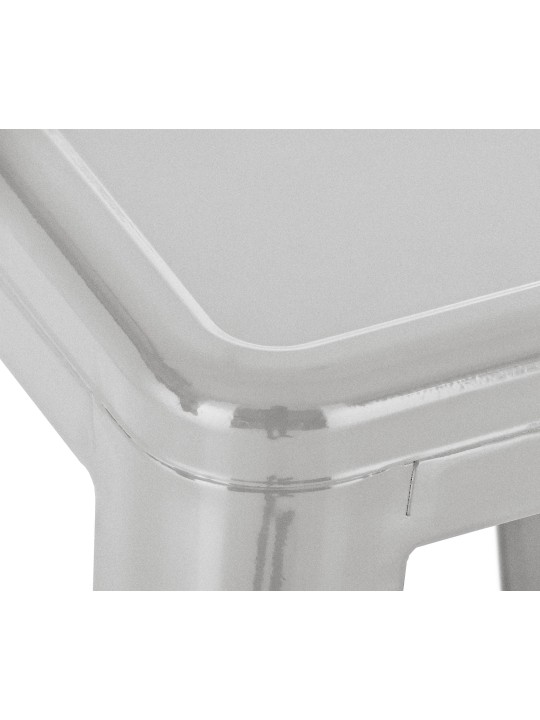 Set van 2 barkrukken Joshua, zilver