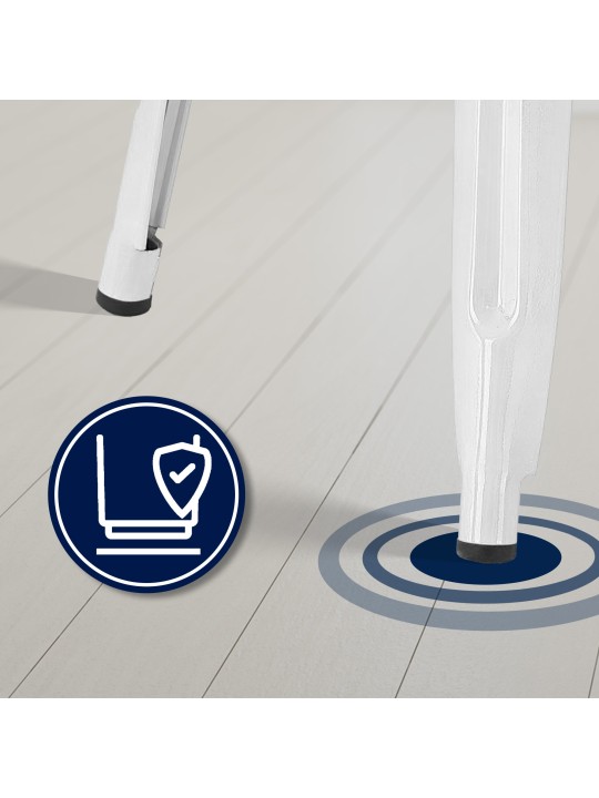 Set van 4 barkrukken Joshua, wit