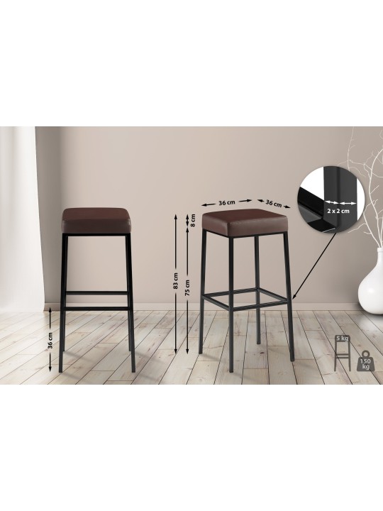 Barkruk Montreal B85, bruin