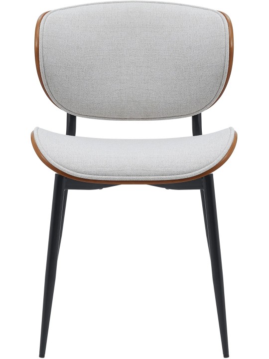 Bezoekersstoel Enid stof, walnoot/crème Bezoekersstoel Enid stof, walnoot/crème