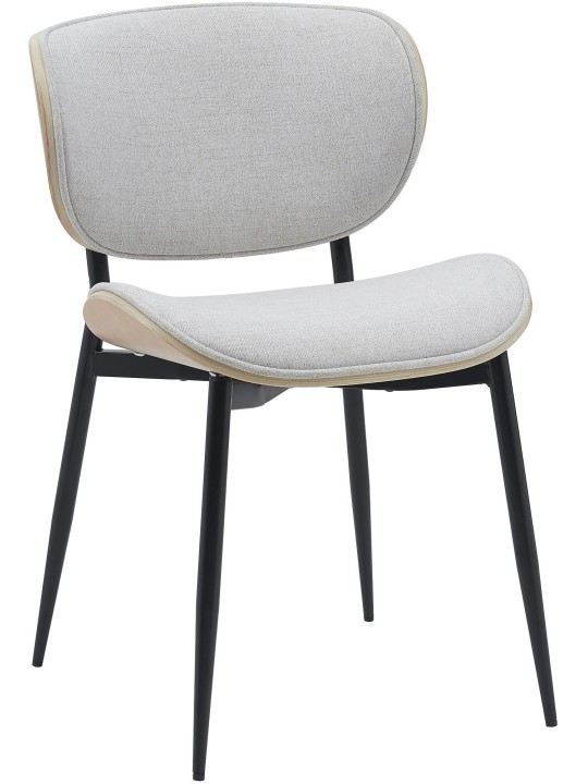 Bezoekersstoel Enid stof, naturel/crème Bezoekersstoel Enid stof, naturel/crème